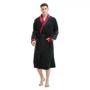 MQF 2023 gaya baru pria grosir dalam gelap piyama pakaian tidur jubah