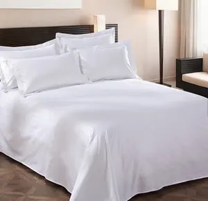 白涤棉批发床上用品套装完成床单酒店使用