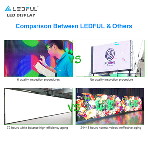 หน้าจอวิดีโอวอลล์ LED สำหรับติดตั้งภายในอาคารแบบบางพิเศษ ความละเอียดสูง 8K 4K SMD HD P1.2 P1.5 P1.8 P2 P2.5 P3 สีสันสดใส ขนาด 640x480 มม. รุ่น PRO - Product Image 1