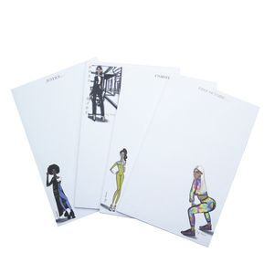 Bloc de notas de lista de tareas de papel 80GSM con pegamento superior de diseño personalizado recién llegado - Product Image 1