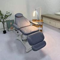Table de massage électrique multifonctionnelle pour salon de beauté, design moderne et confortable, livraison rapide, pieds en métal, table de tatouage à 4 moteurs