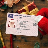 Carte en plastique personnalisée pour le père noël, cartes de permis de conduire Eve, Style créatif, cadeau de noël, offre spéciale 2021