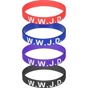 Pulseira dreno de bíblia cristã religioso, bracelete de silicone segunda guerra mundial