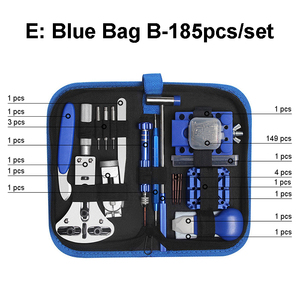185 pièces/ensemble <span class=keywords><strong>horloger</strong></span> <span class=keywords><strong>montre</strong></span> réparation réparation outils Kit boîtier dissolvant ouvre barre ensemble commodité marque horloge outil - Product Image 6