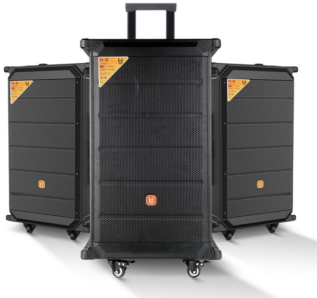 BD Sound Rechargeable 12" Subwoofer Trolley Speaker with Amplifier for 5.3 10000mAh Battery for Home Theatre & Mobile Use