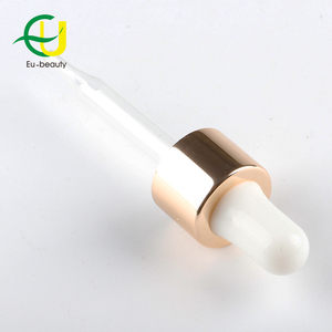 Gotero de vidrio <span class=keywords><strong>rojo</strong></span> personalizado, botella de gotero de aluminio 20/410, para suero - Product Image 3