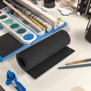 แผ่นโฟม XPE สีดำแบบม้วน หนา 2 มม. ตัดตามสั่งสำหรับงานฝีมือและโครงการ DIY - Product Image 3
