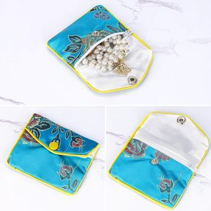 <span class=keywords><strong>Borsa</strong></span> in broccato di seta cinese ricamata marsupio portamonete di seta per collane, orecchini e bracciali - Product Image 2