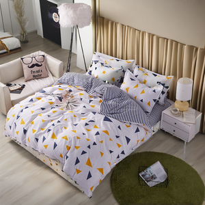 Set di Biancheria da Letto 4 Pezzi in Cotone 100% Intrecciato, Moderno, Tinta Unita, Ecologico, Per Tutte le Stagioni, Copripiumino, Lenzuolo Piatto, Lenzuolo con Angoli, 500TC - Product Image 3