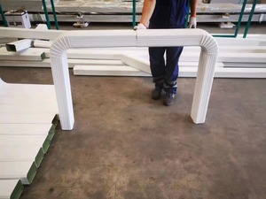 Vòng downspout hàn ống cuộn tạo thành máy lợp Vật liệu làm tráng máng xối Máy làm - Product Image 3