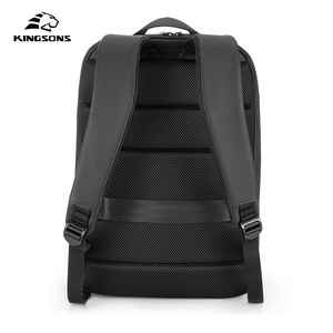 Kingsons Men's Laptop <b>Backpack</b> 20-35L USB Charging Port Everyday Use Solid Color Shoulder <b>Straps</b> - Product Image 2