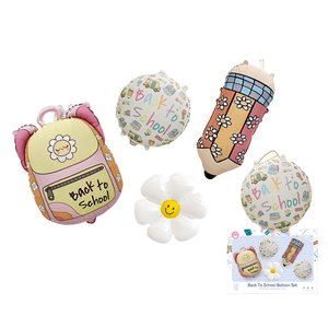 Zurück zur Schule Cartoon Bleistift Schulranzen Folienballon Klassenzimmer Besprechungsdekoration Aluminiumballon Campus-Eröffnungsszene Deko OEM/ODM - Product Image 3