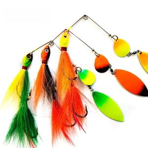 Usine cerf <span class=keywords><strong>cheveux</strong></span> 36g cuillère rotative <span class=keywords><strong>eau</strong></span> douce nord musqué pêche tête <span class=keywords><strong>de</strong></span> gabarit Bucktail leurres Spinnerbaits - Product Image 1