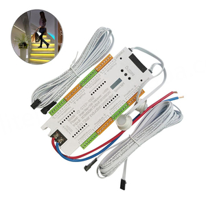 Sistema de Control de Iluminación Inteligente para Escaleras con 32 Tiras LED Automáticas, Interruptor con Sensor de Movimiento, Sistema de Control de Iluminación LED para Escaleras - Product Image 4