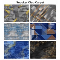 Snooker-Club und Billardraum Premium Nylon-Bedruckter Teppich Gewerbliche Qualität Feuerhemmend für Wand-zu-Wand-Bodenbelagslösungen