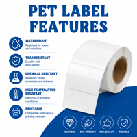 Étiquettes autocollantes imperméables en PET faciles à déchirer pour le câblage |   Marqueurs de câbles auto-laminants pour une installation rapide sur site