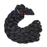 Oferta Especial: Extensiones de Cabello Sintético Trenzado Jumbo de 82 Pulgadas y 165g, Resistentes al Fuego, Teñidas, de Fibra de Alta Temperatura, para Trenzas Box Braids