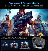 Nouveau projecteur Android A10 Mini, projecteur vidéo intelligent, WiFi 5G, prise en charge de la diffusion multimédia Android 1080P, projecteurs TV