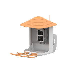 Luxe Indoor Vogelhuisje En Slimme Vogelvoedercombinatie Elegante Houten Verzorgingset Voor Huisdieren Met Printpatroon - Product Image 3