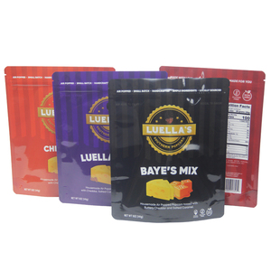 Bolsa de Embalaje Personalizada al por Mayor de Papel de Aluminio de Grado Alimenticio de Colores para Yogur y Queso, Bolsa Doypack <span class=keywords><strong>con</strong></span> Ventana - Product Image 5