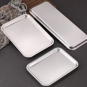 Yurtrain Piatto Rettangolare in Acciaio Inossidabile Stile Coreano con Motivo Solido, per Cena, Cottura e Antipasti, Grado Alimentare - Product Image 6