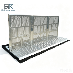 Barrera de Control de Multitudes Plateada para Exteriores, Barrera de Control de Multitudes de Aluminio, Barricada Plegable en Venta - Product Image 1