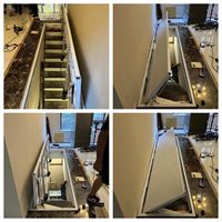 Porte escamotable électrique, couvercle d'escalier invisible automatique, trappe secrète pour sous-sol et local de rangement