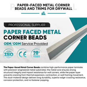 Profilé d'angle en métal pour papier, longueur personnalisable - 2,44 m/3 m/DIY pour la protection des murs - Product Image 2