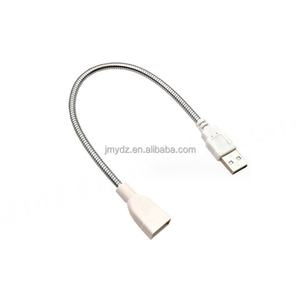 สายยืดหดโลหะสำหรับไฟ USB สายต่อไฟ USB สายไฟ USB สำหรับโคมไฟตั้งโต๊ะ สายยืดหดโลหะพร้อมหัวไฟ USB - Product Image 5
