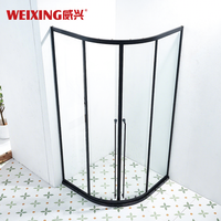 Cabine de douche coulissante en Offre Spéciale Weixing Cabine de douche ronde encadrée en acier inoxydable 304 en verre trempé