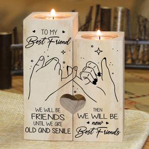 Customize Natural Heart-Shaped Decoration Wooden Wedding <strong>Tealight</strong> Candles <strong>Holder</strong> - Product Image 3