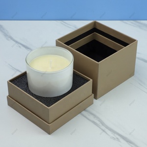 Venta al por mayor de tarros de velas con tapa y cajas de embalaje Caja de velas de lujo Vela de regalo de cartón para juego de regalo - Product Image 6