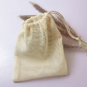 ถุงตาข่ายใส่ผลไม้ทำจากผ้าฝ้ายออร์แกนิกพร้อมฉลากถุงใส่ของชำเป็นมิตรต่อสิ่งแวดล้อมใช้ซ้ำได้ตามต้องการ - Product Image 1