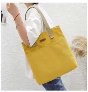 Túi Tote Vải Cotton Hữu Cơ Gấp Một Bên Vai Theo Yêu Cầu Số Lượng Lớn Túi Mua Sắm Cho Nữ Có Logo Tự Làm