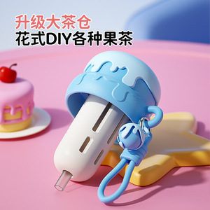 Cartoon Mixing Cup 650ml With Tea Strainer Party Drink Cup - Product Image 4