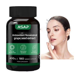 Extracto de semilla de uva OEM Suplemento natural Cuidado DE LA PIEL Antioxidante Resveratrol Cápsulas de extracto de semilla de uva - Product Image 1