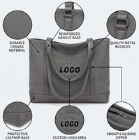 Sac fourre-tout en toile de coton personnalisé pour femme, multi-usages, haute qualité, pour ordinateur portable, grand format, avec bandoulière