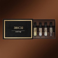 Boîte à parfum rigide à tiroir personnalisée 6 pièces Emballage de luxe pour flacons d'échantillons de 1ml-10ml Ensemble découverte Boîtes cadeaux personnalisées en papier