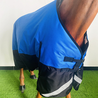 Tapis cheval en tissu équin 600D imperméable avec rembourrage en coton 100g pour automne et hiver tapis cheval chaud