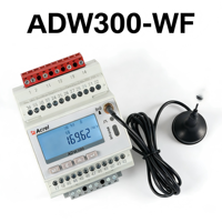 Compteur de puissance intelligent triphasé Acrel ADW300W-LR RS485 avec transmission globale LoRa 868 ou 923 MHz pour application Kwh