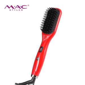 Productos Capilares de Marca Privada <span class=keywords><strong>MAC</strong></span>, Cepillo Secador de Pelo Iónico Profesional 2 en 1, Cepillo Alisador de Pelo Eléctrico - Product Image 5
