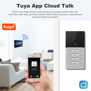 8 eenheden Mechanische sleutelknop Outdoor IP Video Deurtelefoon Intercomsysteem Smart <span class=keywords><strong>Home</strong></span> 1080P IR Nachtzichtcamera IP54 - Product Image 3