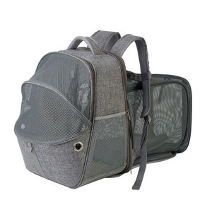 Kinghon Luxury Pet Carrier <b>Backpack</b> Comfortable Ergonomic Expandable Design Ventilated Mesh for Outdoor Zipper Adjustable Cloth - Product Image 2