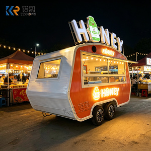 Gerobak Katering Luar Ruangan Desain Perahu dengan Visibilitas Tinggi untuk Es Krim, Kopi, Hot Dog, dan Crepe Mobile - Product Image 6
