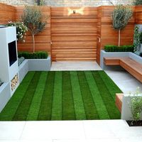 Realistischer Kunstrasen teppich Dicker Rücken Indoor Outdoor Haustier Faux Teppich Teppich für Garten Patio Balkon