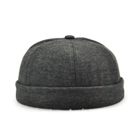 Docker tête de Docker pour homme, sur mesure, vente en gros, sans bride, style marin, manchette roulée, rétro, mode sans bride