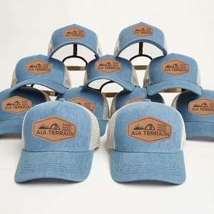 Gorra Trucker de Moda con Logotipo Personalizado de Poliéster/Algodón, Estilo Australiano, de Perfil Alto, Malla, Cierre Ajustable, 5 Paneles, Bordada - Product Image 2