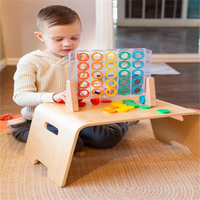 Bureau portable en bois naturel de haute qualité, design moderne, table d'activités pour l'étude et le jeu, pour la maison, pour bébés et enfants