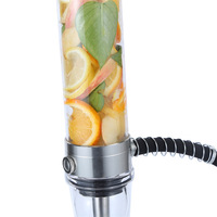 Chicha électrique haut de gamme en acier inoxydable populaire avec décorations, taille moyenne, chicha électrique, narguilé, pipe à eau
