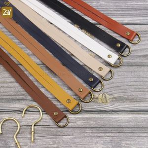 Faux Leather <b>Curtain</b> Tie Backs Durable Drapery Holder Decorative Straps <b>with</b> Metal <b>Hook</b> for <b>Curtain</b> Accessories - Product Image 4